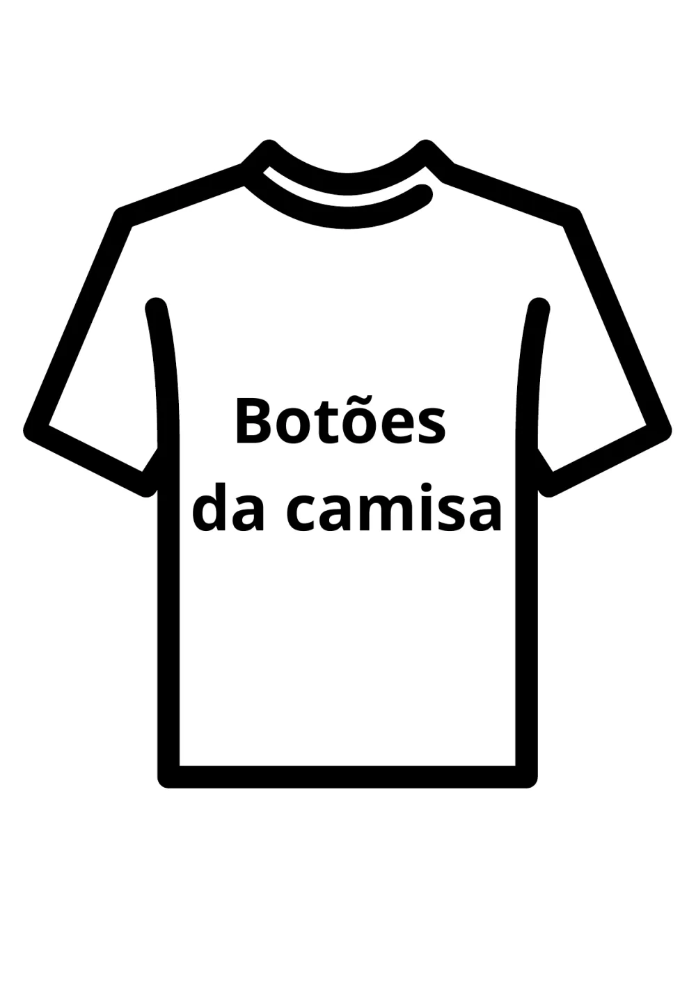 Botões da Camisa — Pronto para Imprimir