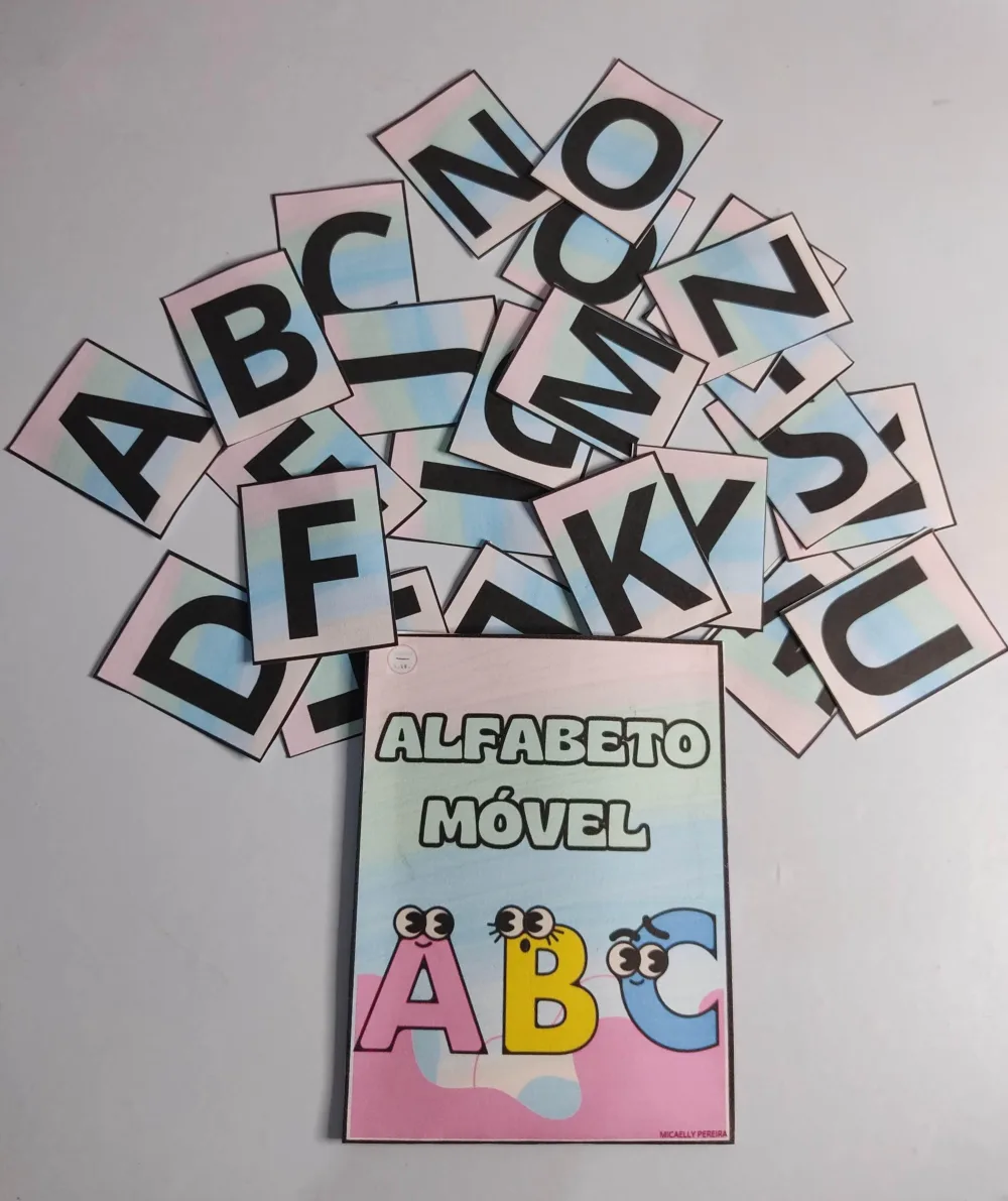 Alfabeto Móvel+ Números — Pronto para Imprimir