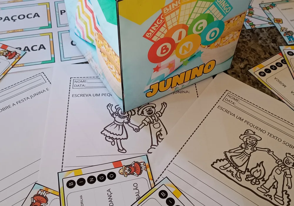 Bingo Junino — Pronto para Imprimir