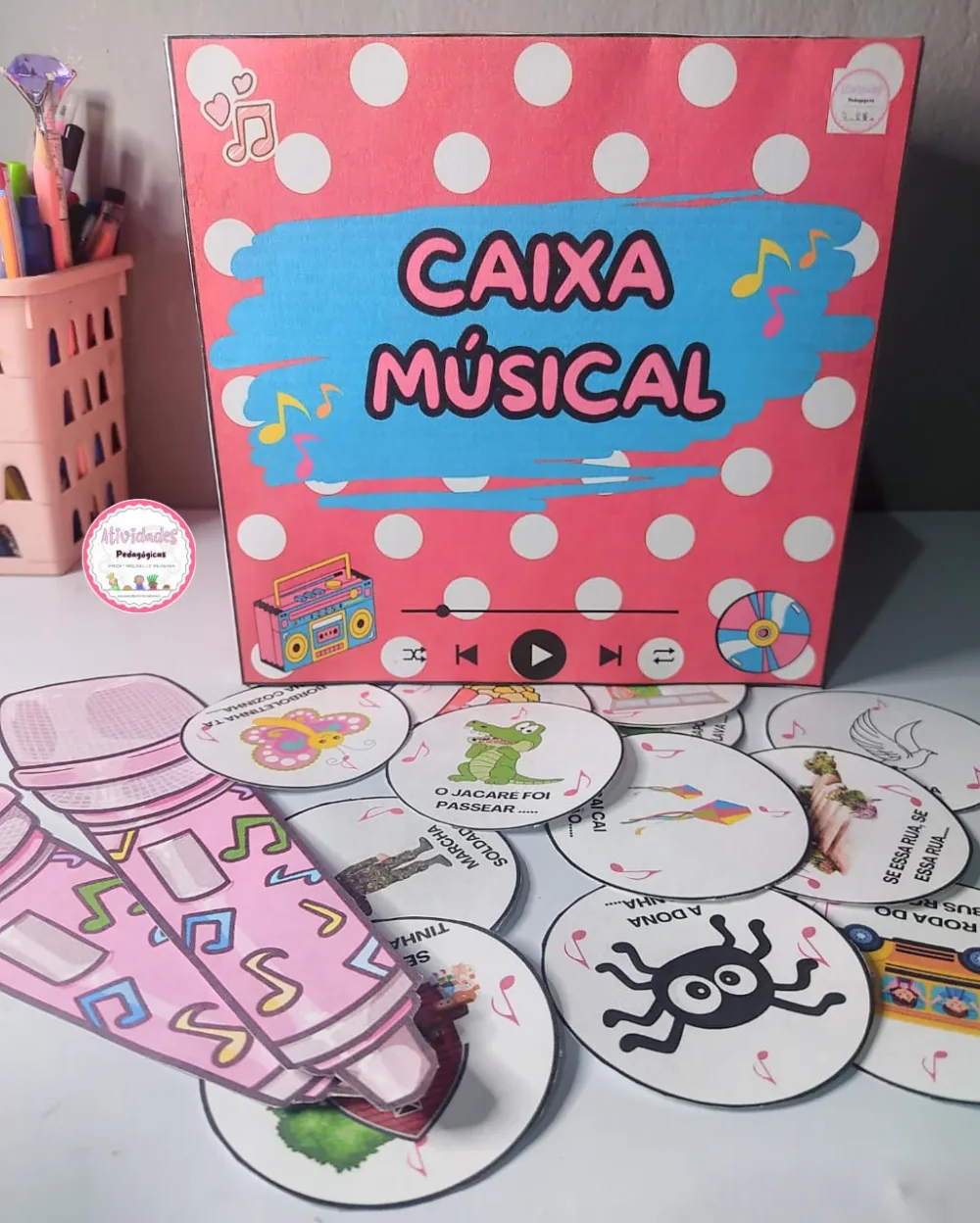 Caixa Músical — Pronto para Imprimir