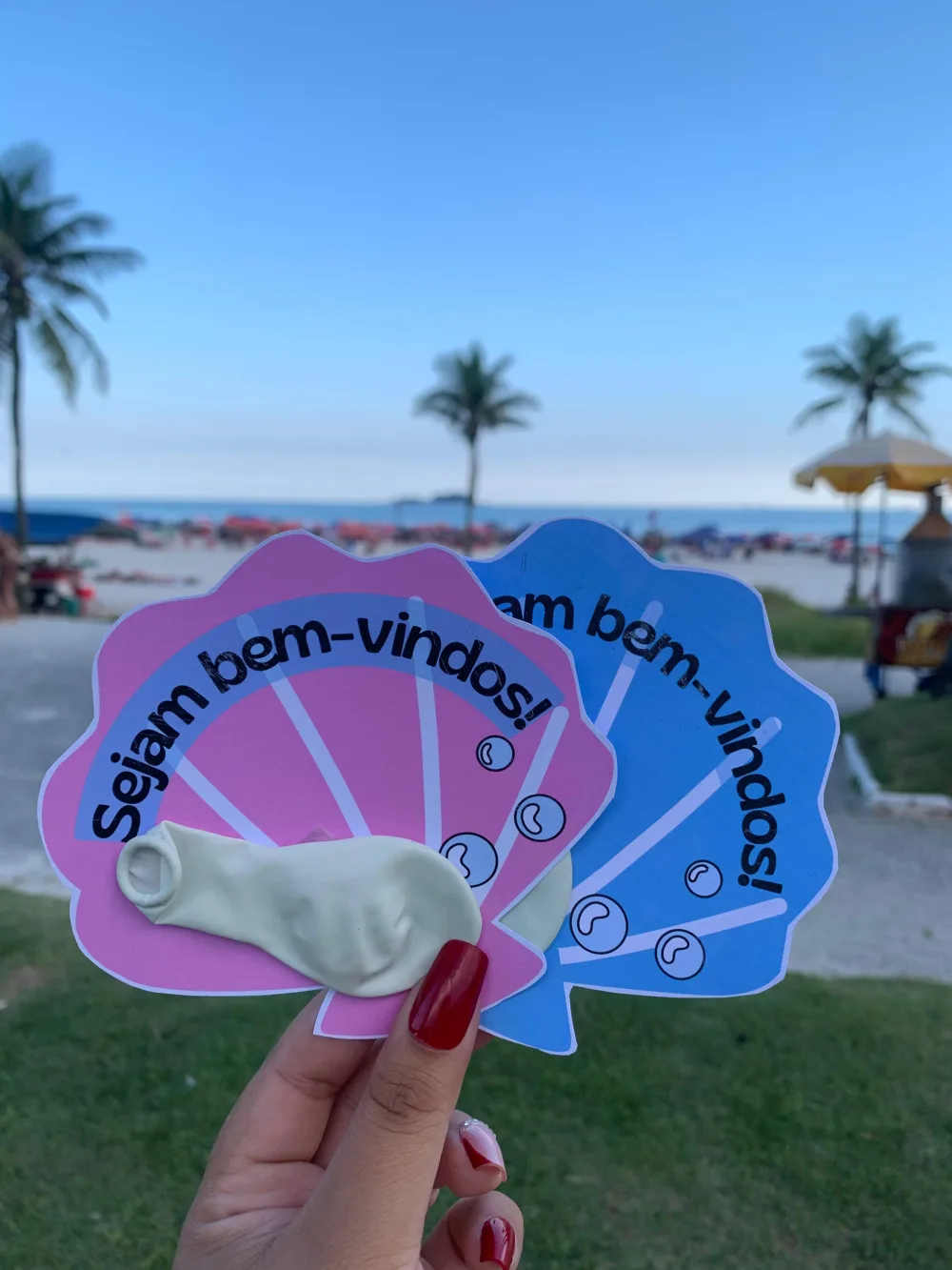 Cartão Bem Vindo Fundo do Mar — Pronto para Imprimir