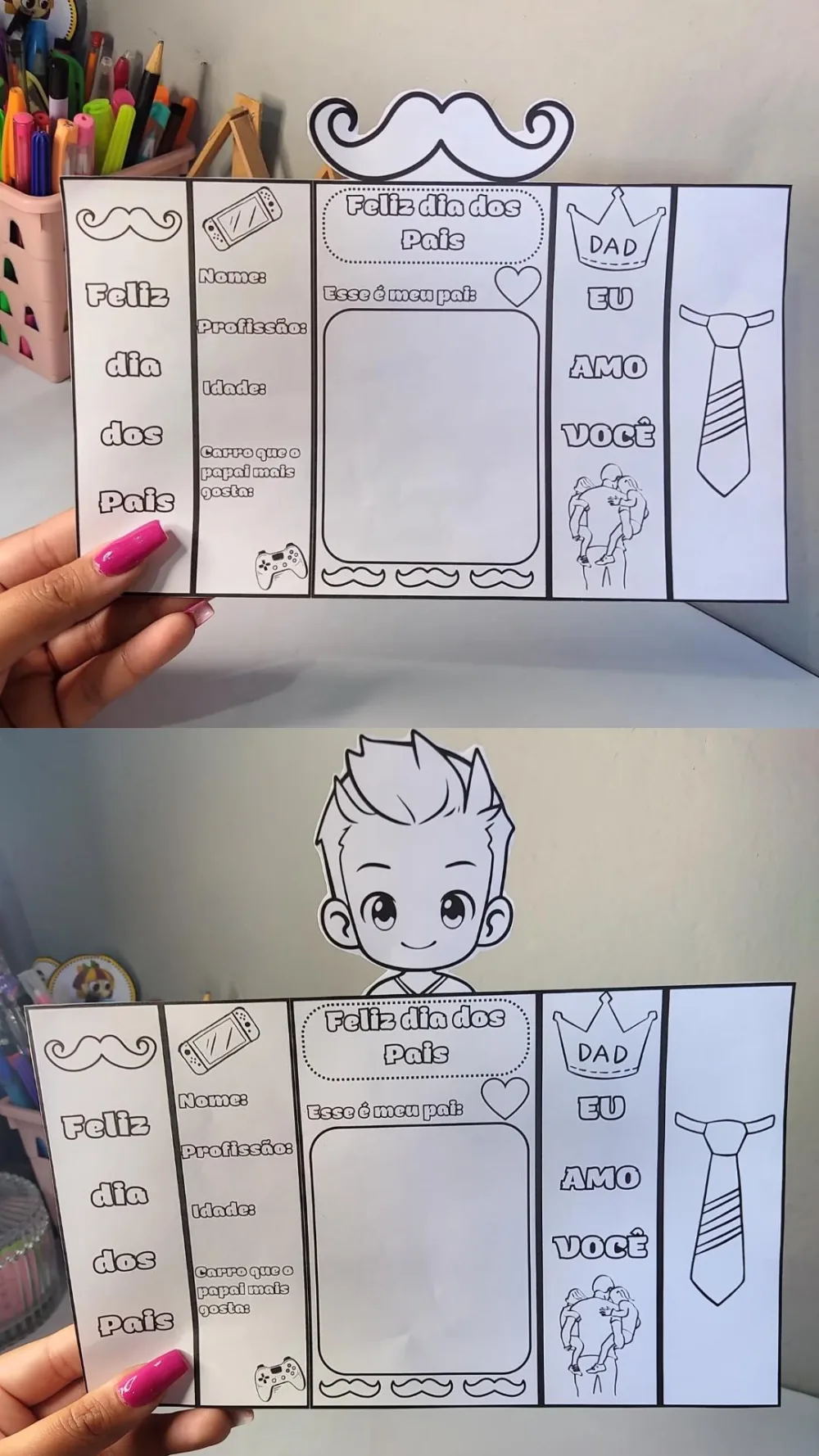 Lapbook Dia dos Pais — Pronto para Imprimir
