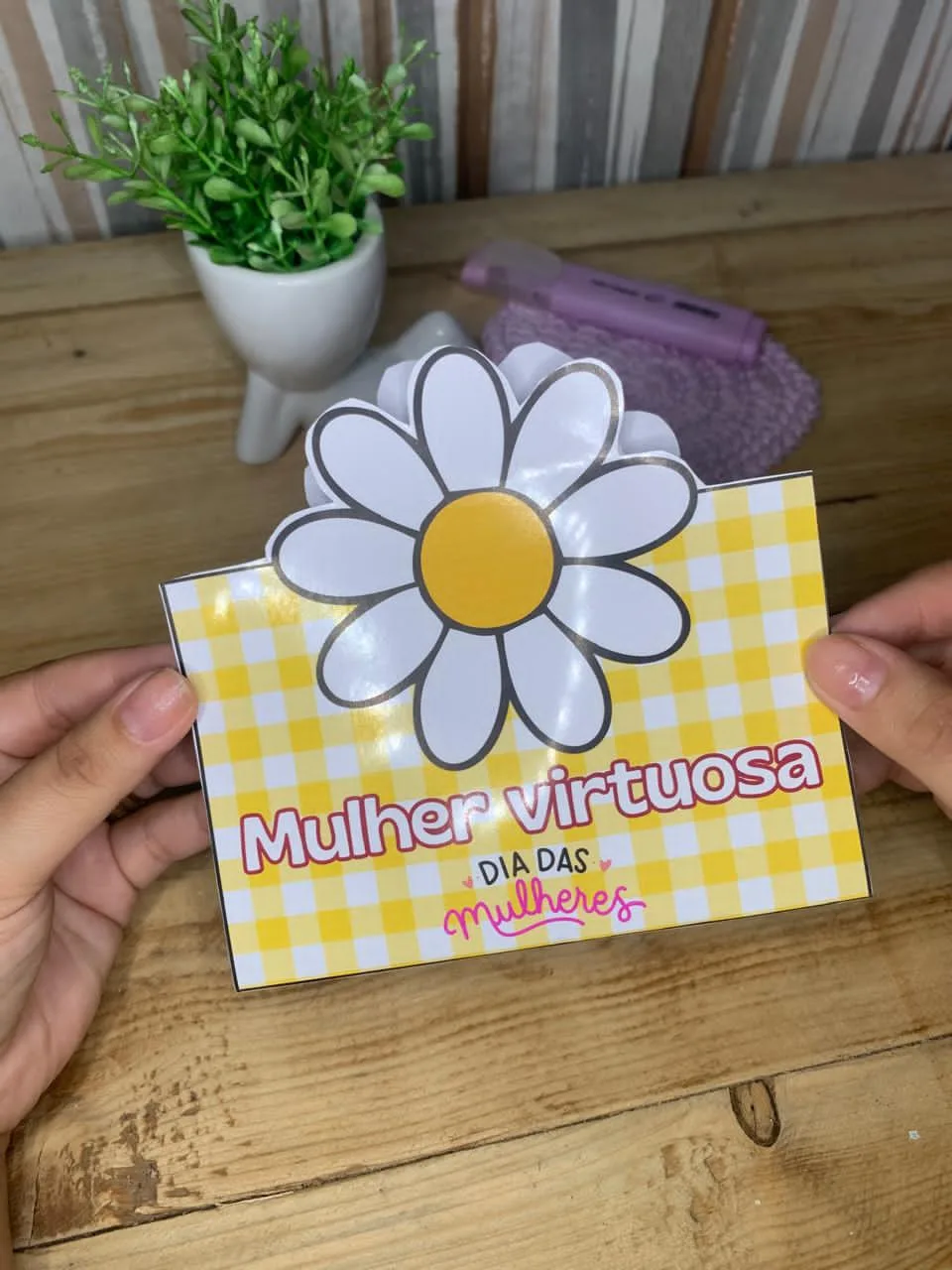 Lembrancinha Dia das Mulheres — Pronto para Imprimir