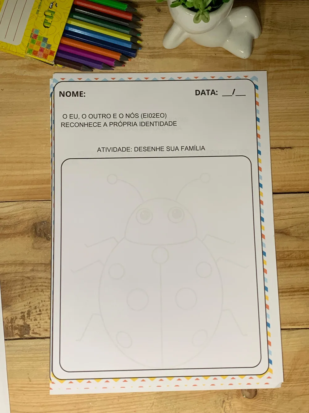Sondagem Diagnóstica Pré I — Pronto para Imprimir
